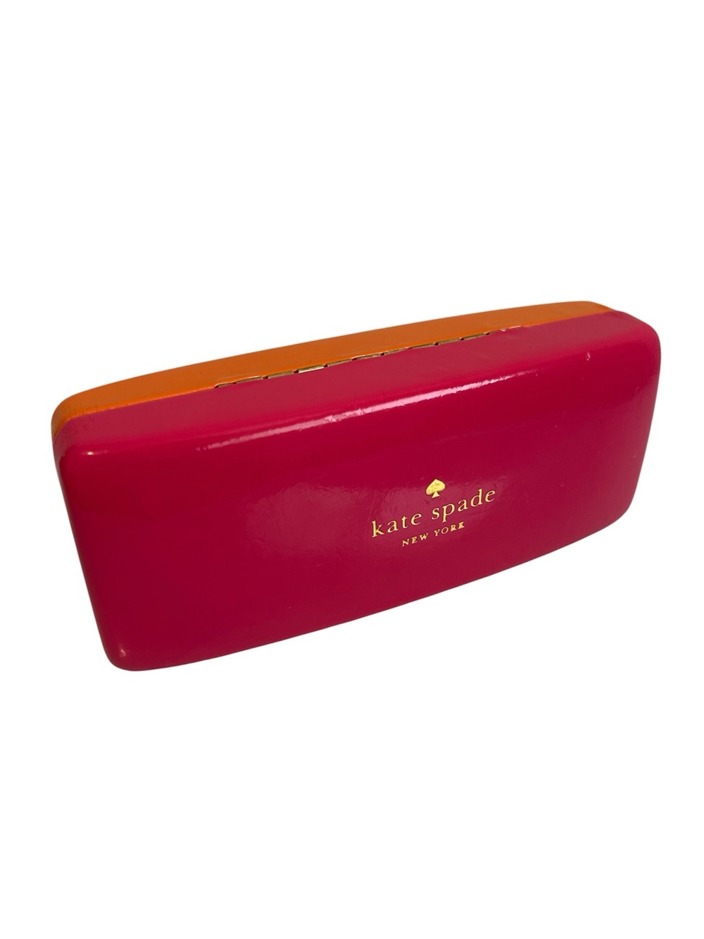 kate spade Pink and Orange Hard Eyeglass Case